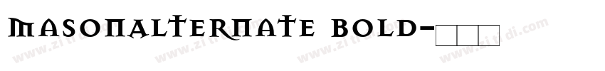 MasonAlternate Bold字体转换